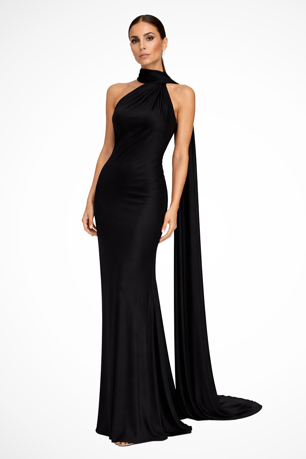 Aurelia | Women Halter Neck Sleeveless Maxi Wedding Guest Dress
